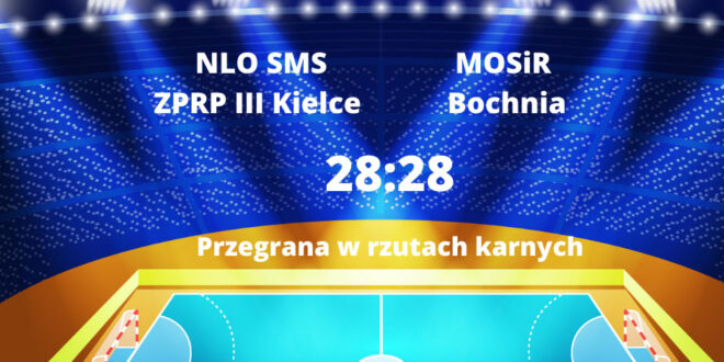 Niewykorzystane okazje się mszczą – przegrana SMS III Kielce z MOSiR Bochnia